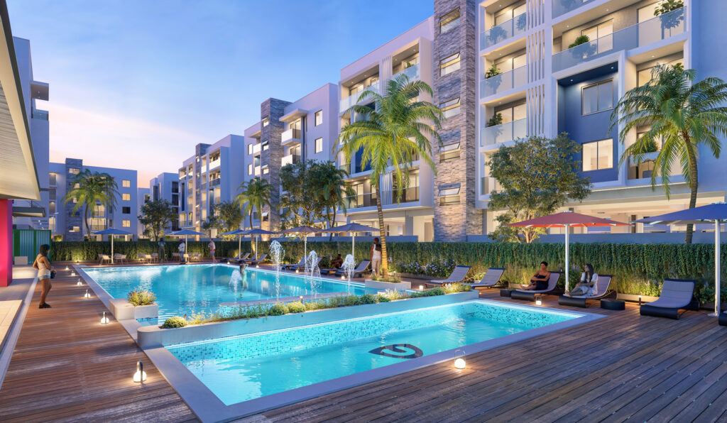 Unity Parkside_Exterior_Pool View